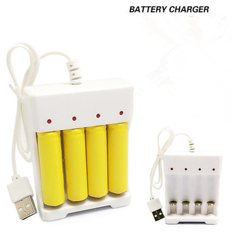 Usb 3- slots /4- slots snelladende batterijlader kortsluitbeveiliging aaa en aaa oplaadbare batterijstation
