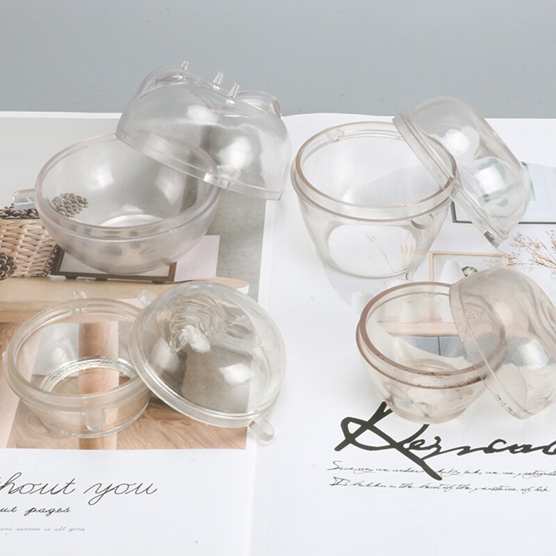 Diy apple form tvål choklad ljusformar liten storlek apple ljusformar manuell söt ljuskrona gör mögel  lz35