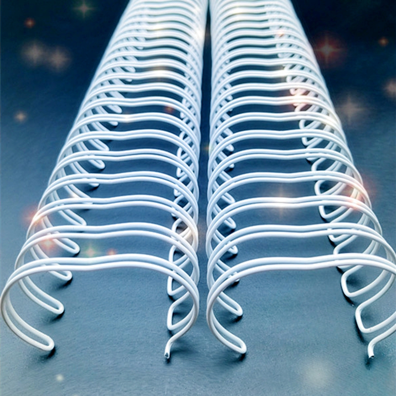 50/100PCS/LOT A4 3:1/2:1 Pitch 6.4-38.1mm OY Double coil White double loop wire Calendar binding comb Binding wire rings