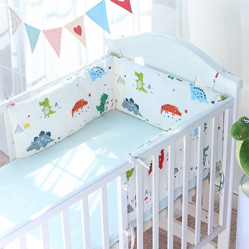 Baby Bed Bumper Voor Pasgeborenen Zacht Katoen Dikker Bumper Een Stuk Wieg Rond Kussen Baby Cot Protector Kussen ZT54