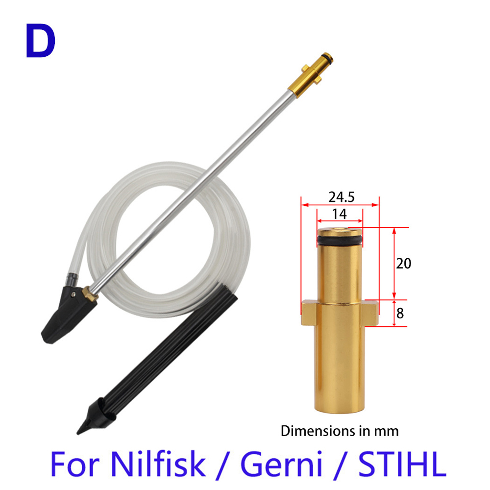 Pressure Washer SandBlasting Kit Wet Sandblaster Lance Nozzle for Karcher Huter Interskol Lavor Parkside High Pressure Washer: Orange