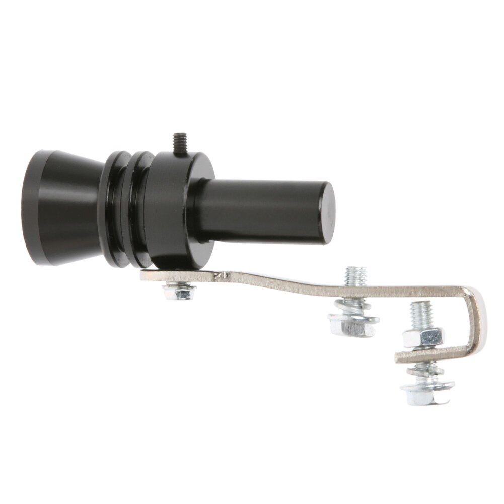 Universal Sound Simulator Car Turbo Sound Whistle Muffler Vehicle Refit Device Exhaust Pipe Turbo Sound Whistle Auto Accessories: Black L