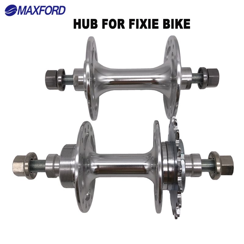 MAXFORD bicicleta Fixie Hub bicicleta cubo de aluminio rueda libre rodamiento sellado 32H 36H piñón fijo bicicleta pista piezas de ciclismo