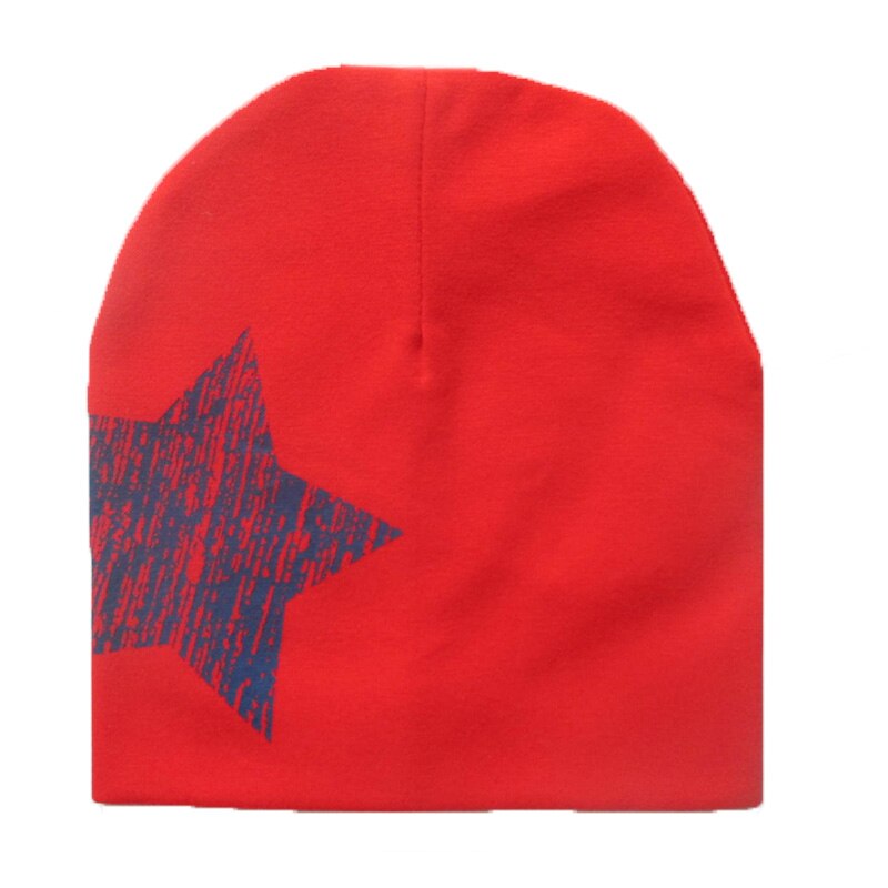 Bonnet d'hiver en coton chaud pour bébé garçon, bonnet, écharpe, bonnet, motif étoile: Rouge