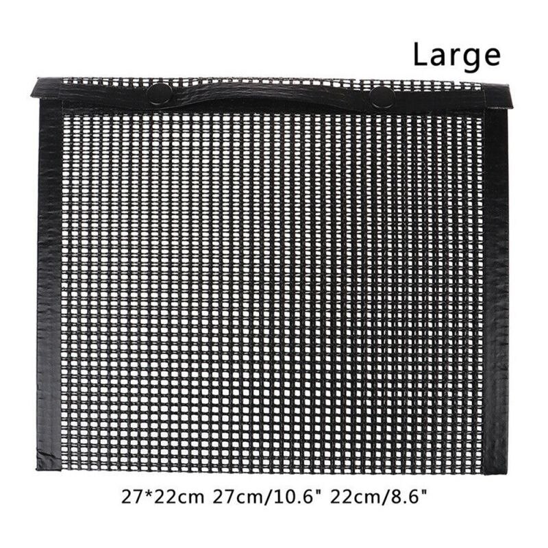 Sac de grillage en maille tapis antiadhésifs résistants à la chaleur, Durable, cuisson de Barbecue, sac de cuisson pour four de pique-nique en plein air, outils de BBQ: B 27 mul 22cm