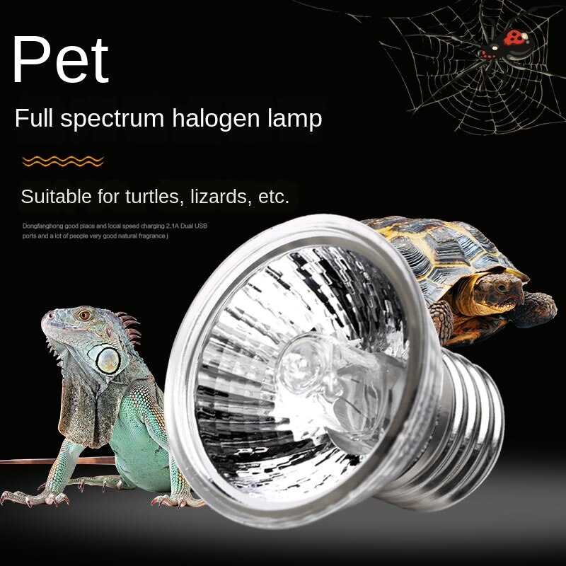 Bombilla regulable de caparazón de tortuga, luz solar de espectro completo, para reptiles, anfibios, UVB + UVA, productos para mascotas de bajo consumo