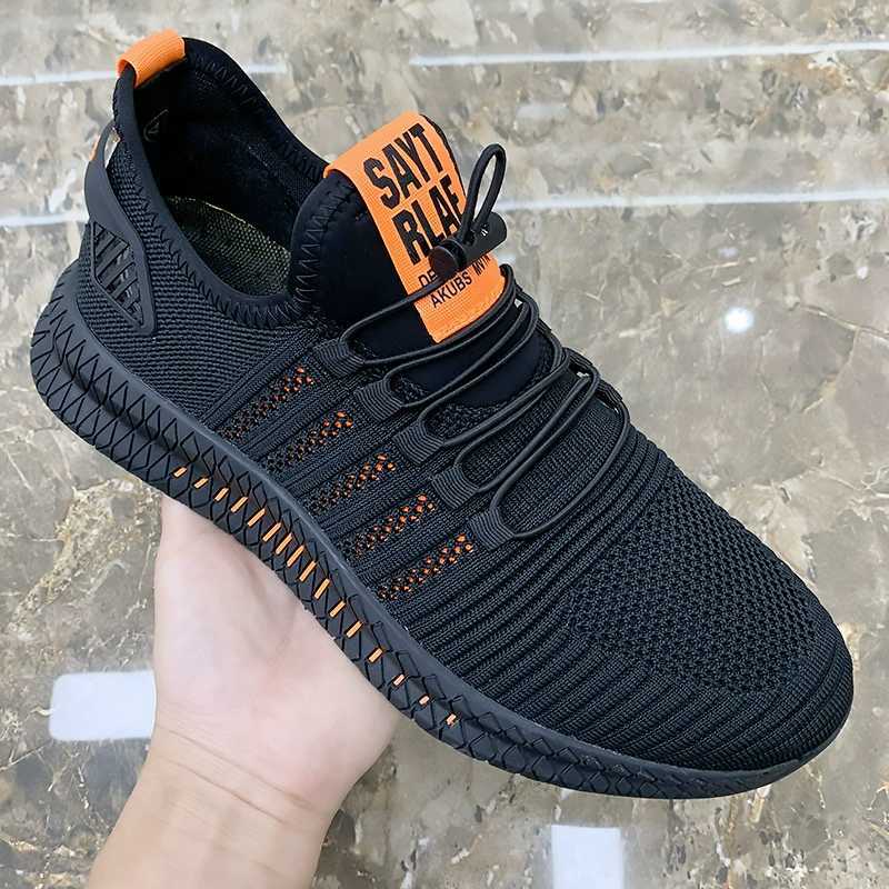 Mesh Breathable Running Shoes Lightweight Comfortable Breathable Trendy Casual Shoes Men's Shoes   (Available)
