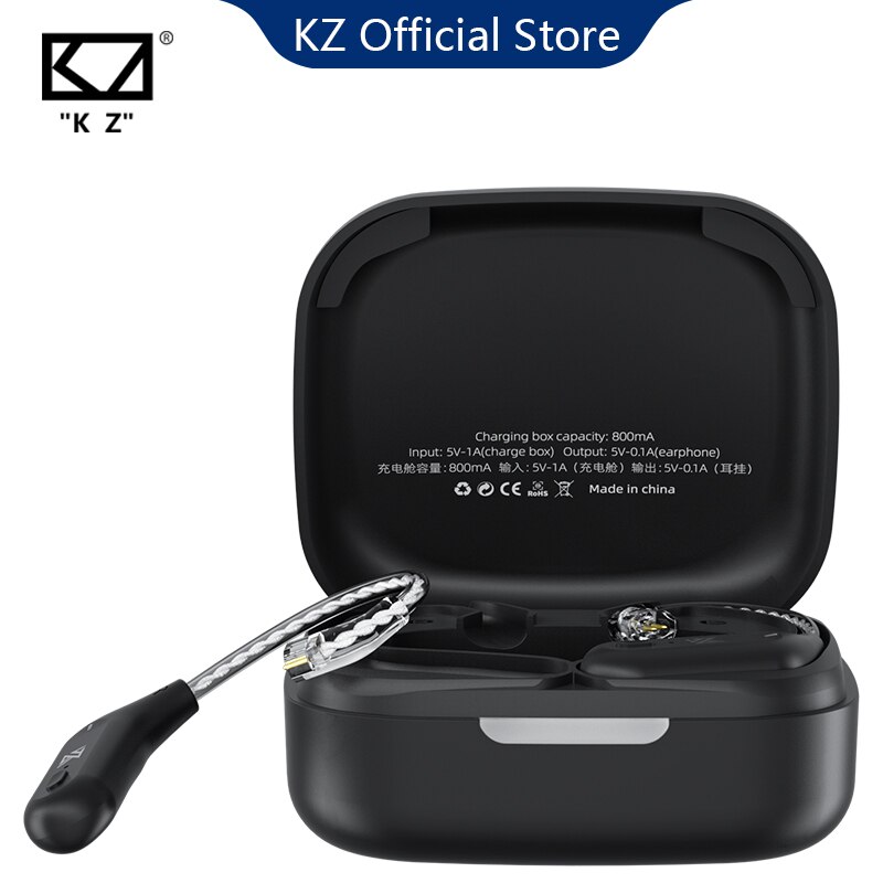 Kz zsn pro 1ba+1dd hybrid-technologie hifi-metall-in-ear-kopfhörer mit bass-ohrhörer, sport-headset mit geräuschunterdrückung  zs10 pro zst  as10: Kz  az09 c- polig