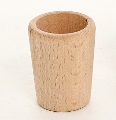 1-6 Years Old Wooden Unpainted Play House Kitchen Cooking Toy Teapot Teacup Red Wine Glass: 4.3X4.3X5