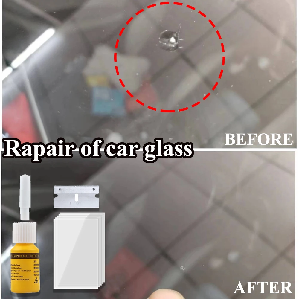 Car Glass Repair Window Cracks Gone Kit Remove Scratch Automobile Truck Motorcycles Broken Repair Windscreen Crack Recovery Set