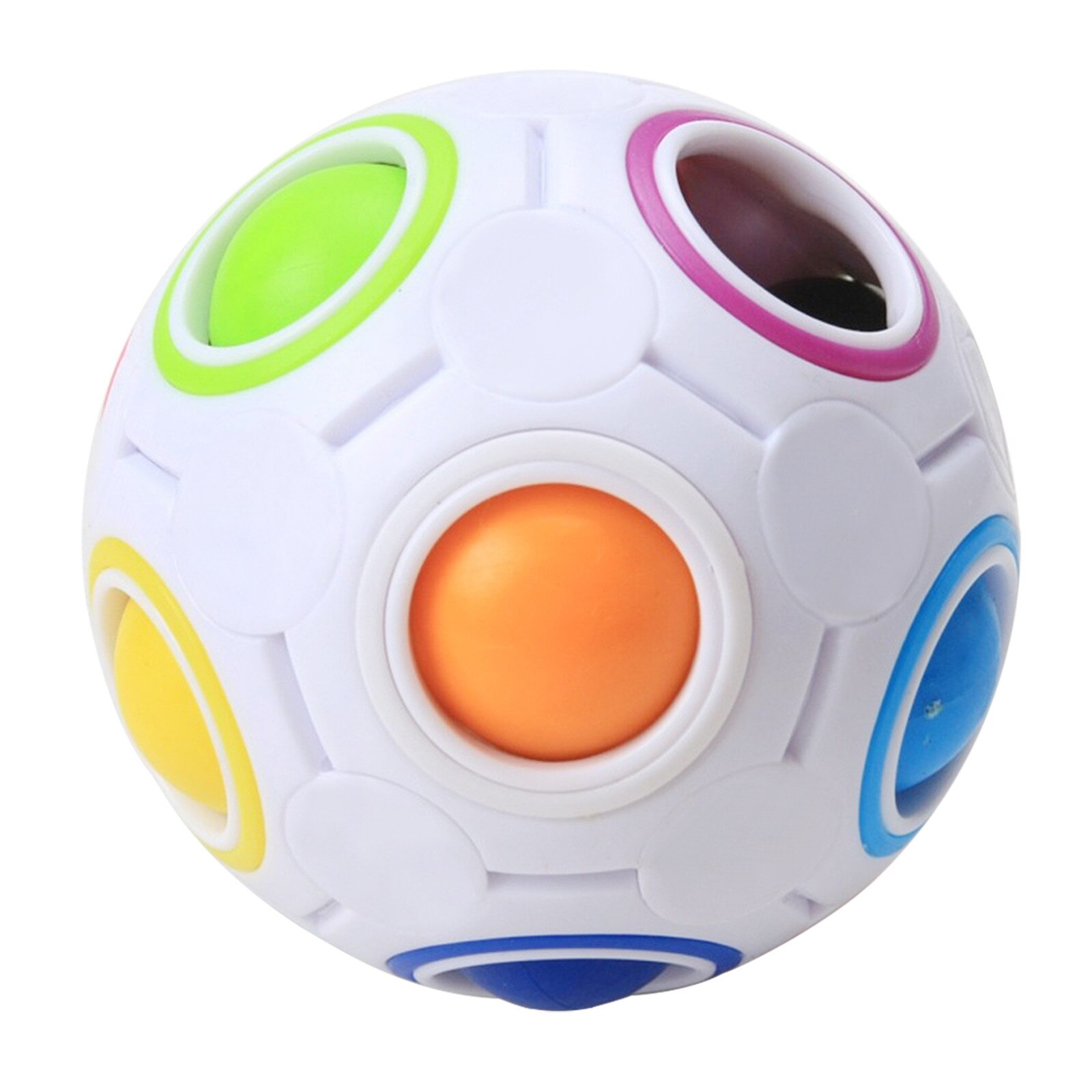 Speelgoed Regenboog Bal Regenboog Puzzel Bal Reliver Stress Dice Magic Rainbow Bal Autisme Behoeften Speelgoed Kids Volwassenen Antistress Speelgoed N50: B