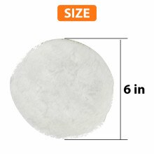 Stainless Steel Polishing Pad 2pcs Washable Wheel Acrylic White Buffer