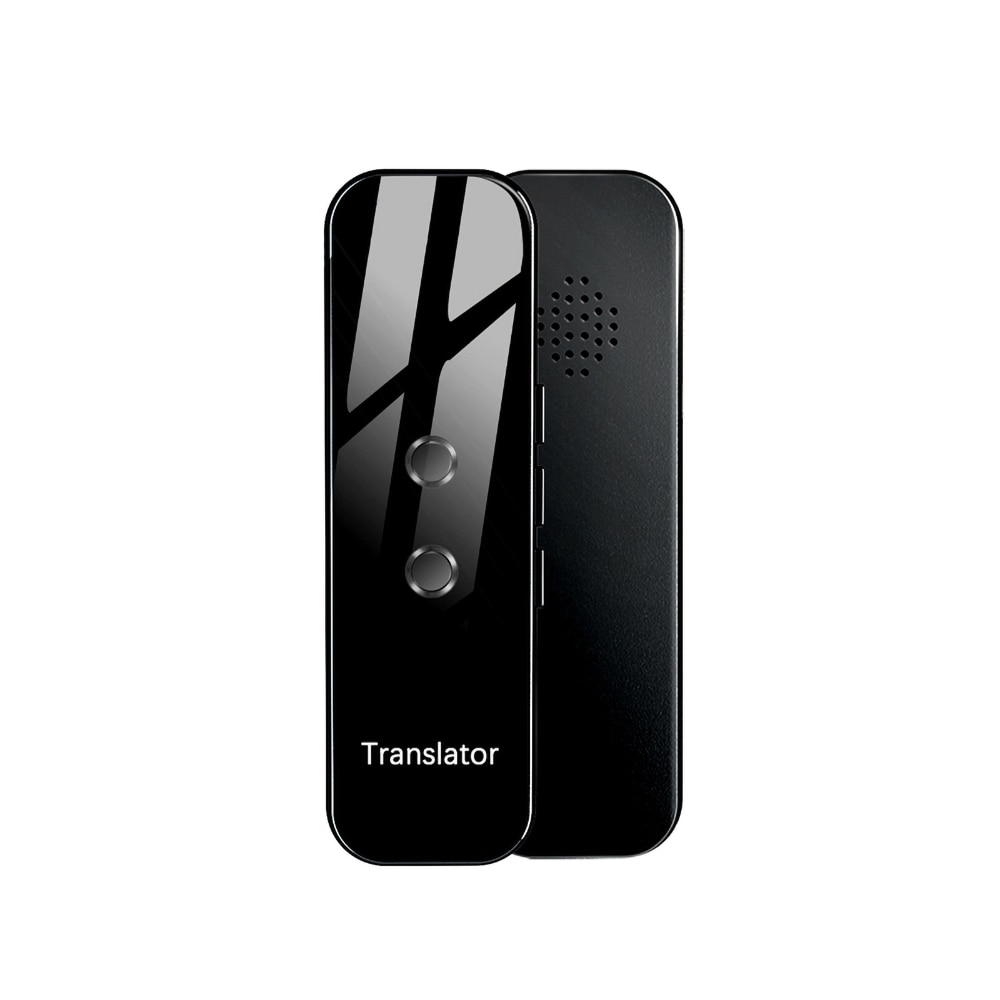 Kebidumei G6 dispositif de traducteur vocal intelligent électronique Portable 3 en 1 texte vocal traducteur de langue Bluetooth photographique: Black
