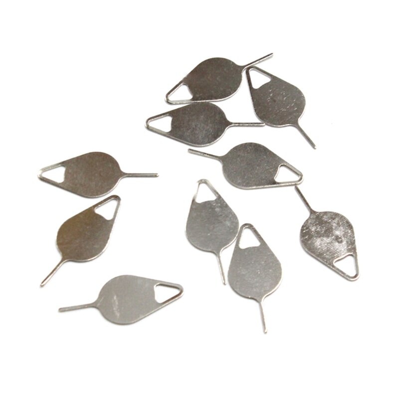 10Pcs Sim-kaart Removal Tool Sim Card Tray Open Eject Pin Remover Fit Voor De Meeste Smartphone Sim Kaart Gereedschappen