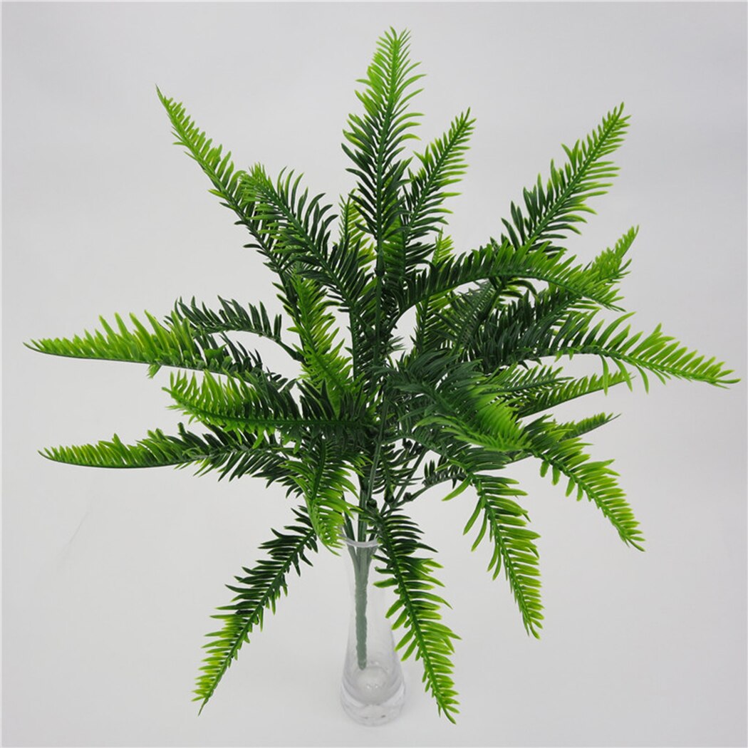 1PC Artificial Fern 7-Fork Artificial Persian Leaf Plant DIY Artificial Fern Bush Faux Plant For Wedding Fern Floral Decor