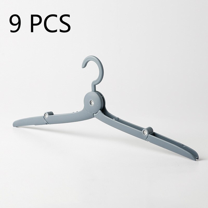 9 stks/set Reizen Opvouwbare Hangers Mini Draagbare Reizen Hangers Slaapzaal multi-purpose Hangers Opvouwbare Rack: Blauw