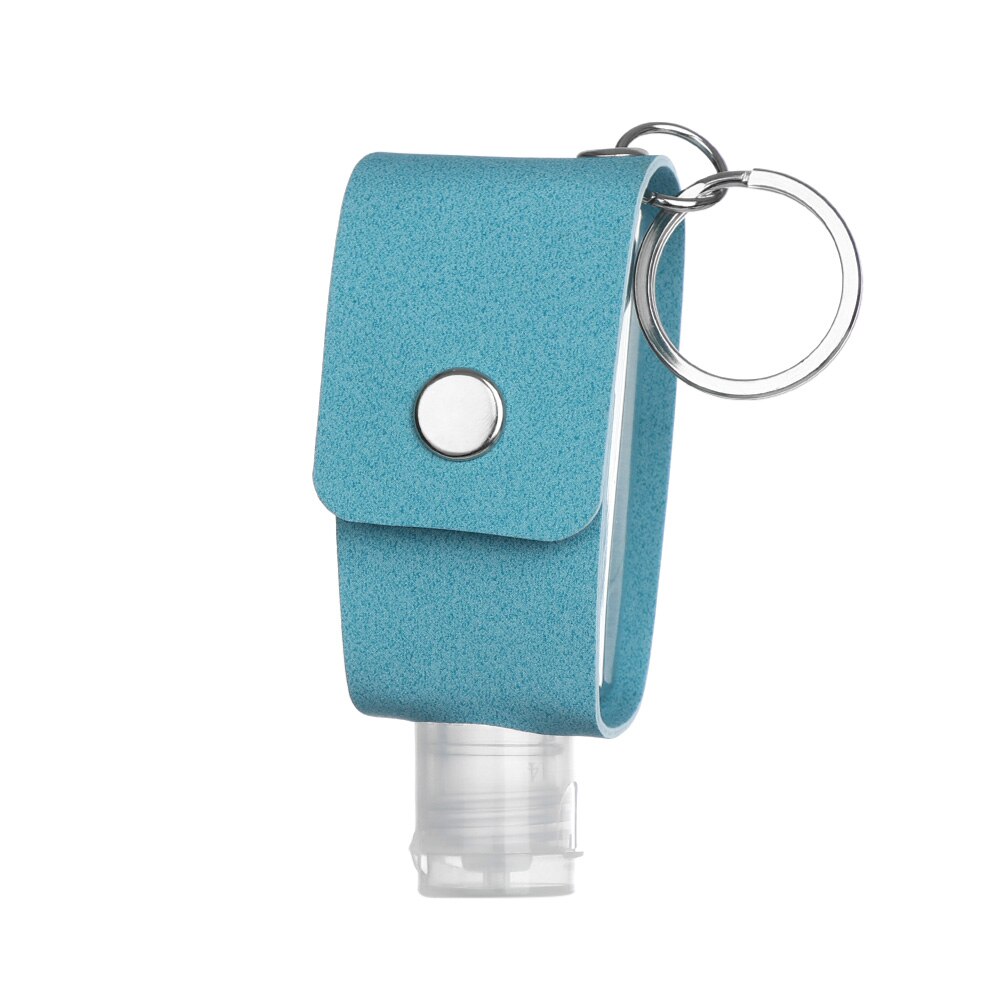 30ml Hand Washing Bottle Keychain Holder Flip Cap Reusable Travel Refillable Bottles Soap Containers with Keyring Portable: Type3 blue