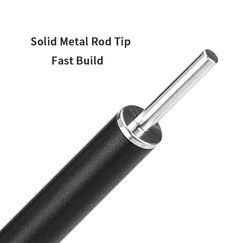 Naturerandonnée 2m 4 sections en alliage d'aluminium tente pôle auvent tige épaississement Durable pointue pliable utilisation de tente extérieure