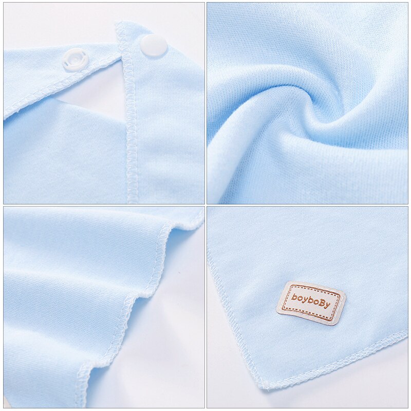 Baby Kids Towel Toddler Feeding Bib Double Combed Soft Cotton Hooded Head Absorbent Cloth Bib Suitable For 0-6 Months Solid