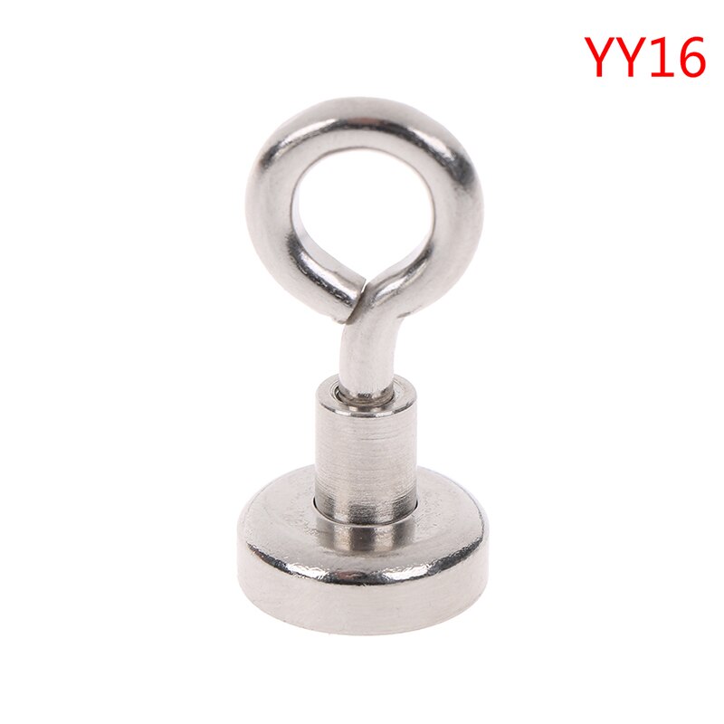 1 Pc Round Strong Neodymium Magnet Round Pulling Force River Fishing Magnetic Hooks: 16