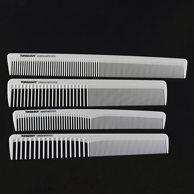 10 Style White Hairdressing Comb Anti-static Hair Cutting Combs Detangle Straight Hair Pro Salon Styling Tool
