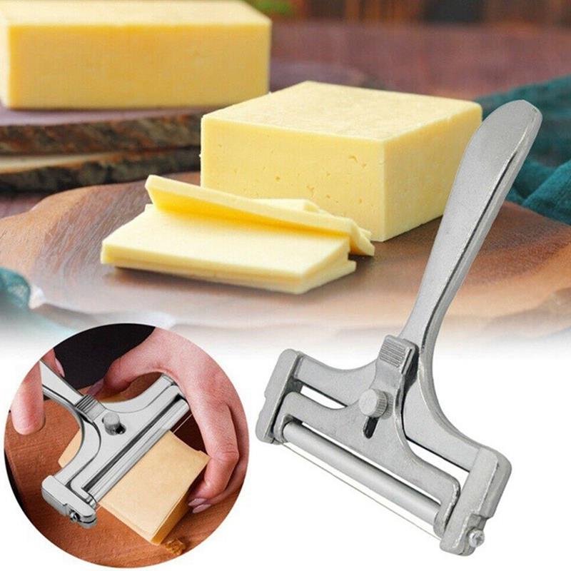 Stainless Steel Wire Cheese Slicer Adjustable Cheese Cutting Wire Cheese Peeler Cheese Slicer Cutter Butter Slice Cutting Knife