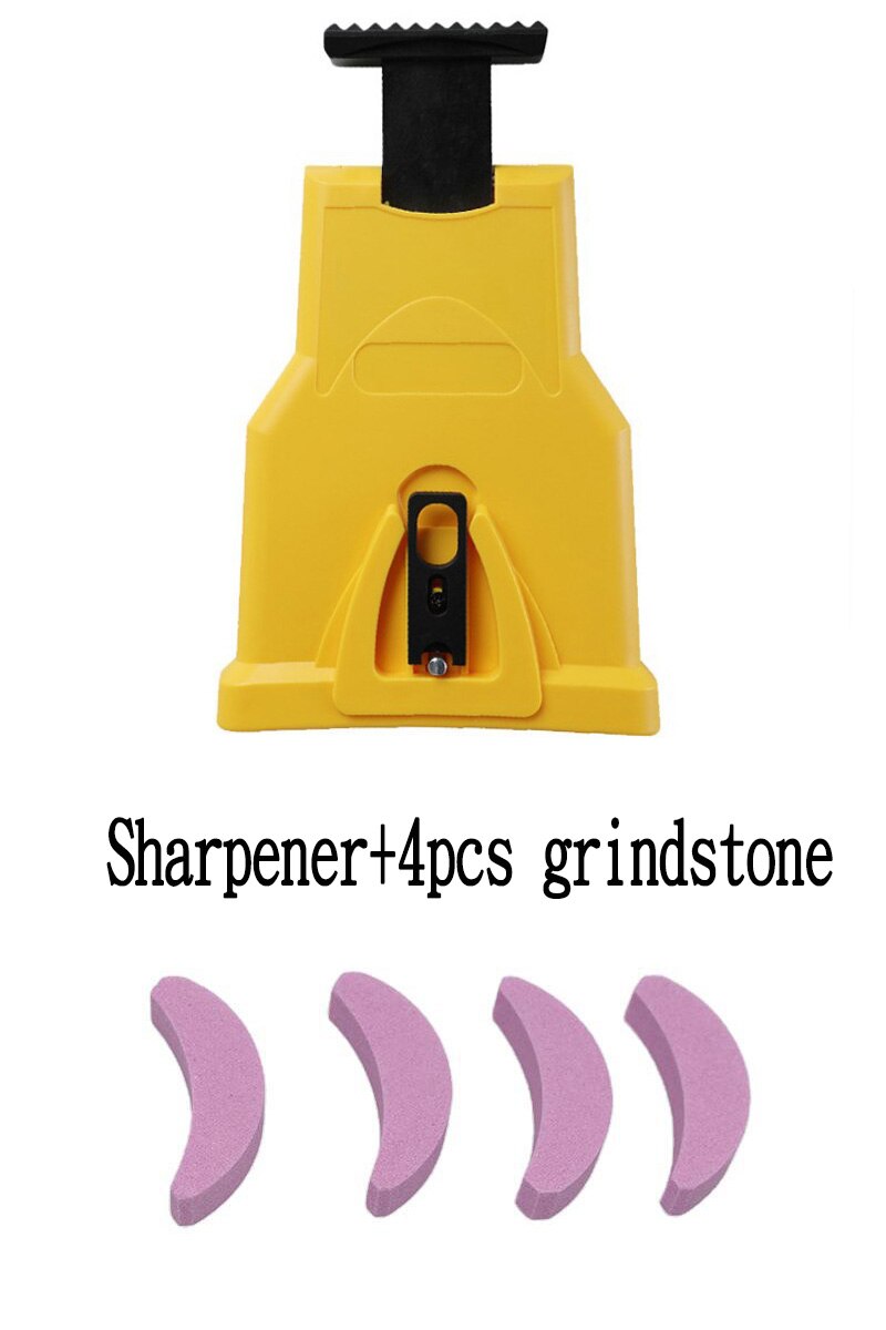 High chainsaw sharpener, easy to carry, special sharpening tool for woodworking chainsaw, fast sharpening: Combination