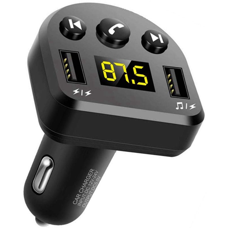 Bluetooth Fm-zender Voor Auto, draadloze Bluetooth Fm Radio Adapter Ondersteuning Handsfree Bellen/Usb Flash Drive MP3 Muziekspeler