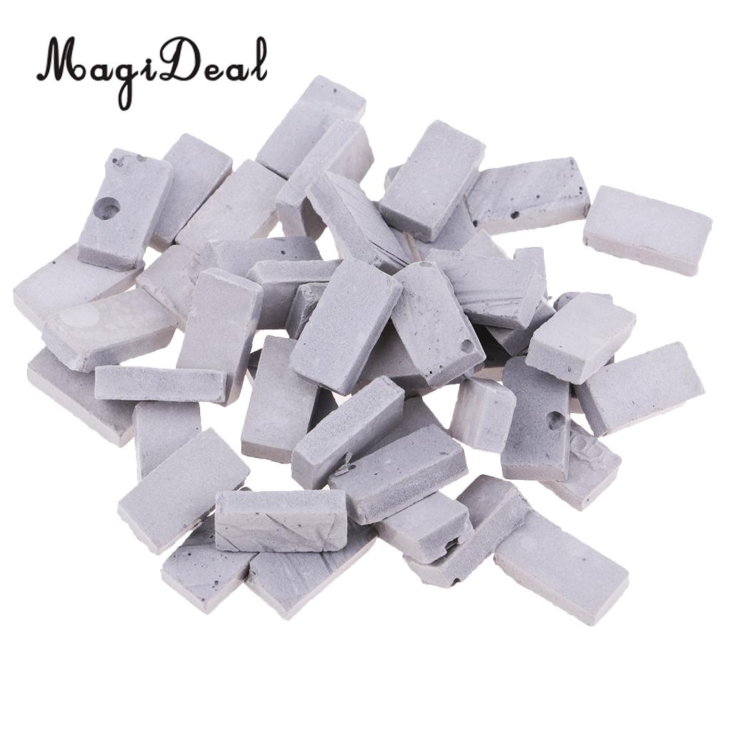 100x 1/35 Mini Realistic Clay Bricks Model for Sand Table Armor Scenery Building Accs