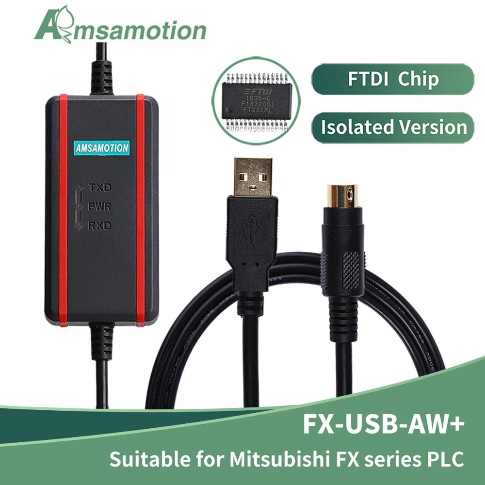 FX-USB-AW Ftdi Type Communicatie Kabel Geschikt Mitsubishi FX1N/2N/FX3UC/FX3G Serie Plc-programmering Kabel