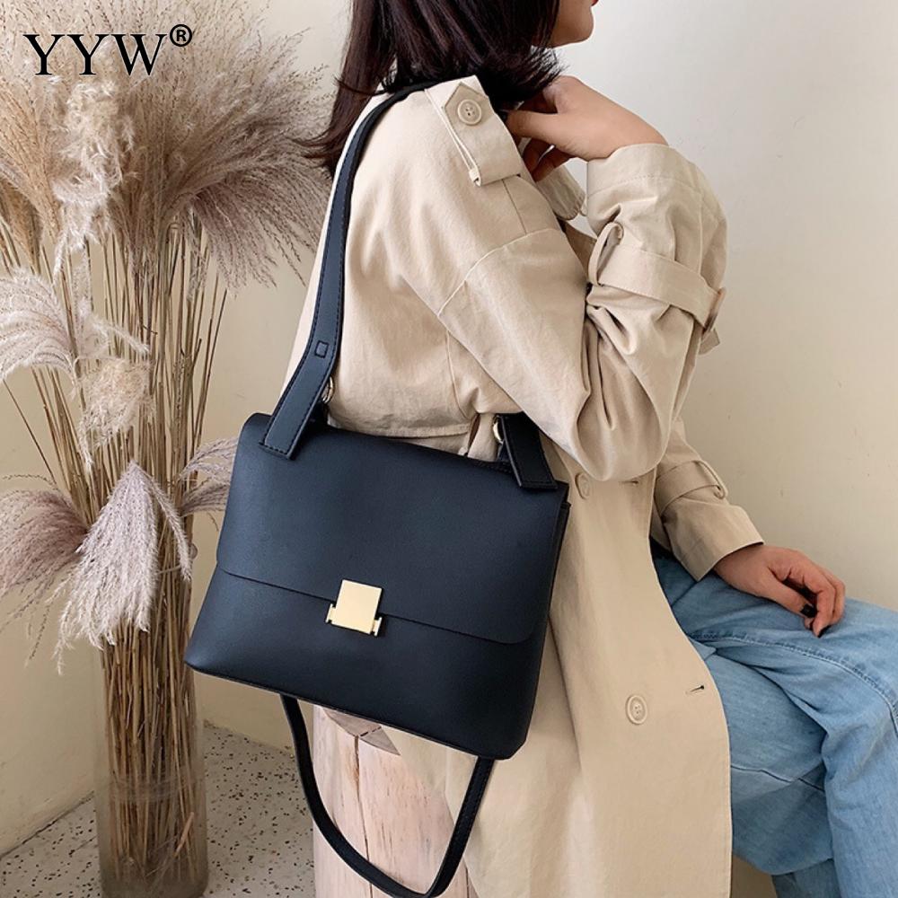 Medium PU Leather Shoulder Bag Handbags for Women Bag torebka damska Bags Women Brand Women's Leather Bag