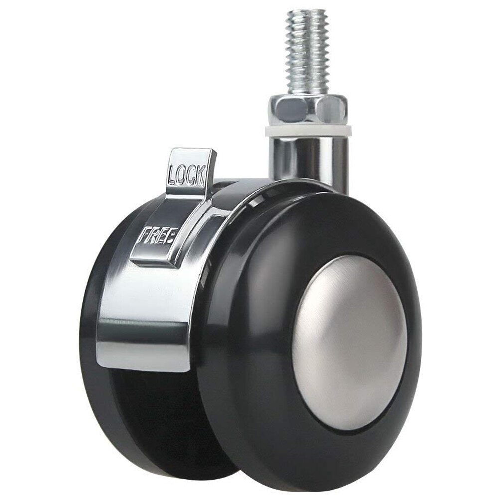 4 Pack 2-inch Swivel Castor Zinc Alloy Screw 360 Celsius Caster Wheels Heavy Duty for Trolley Furniture Caster