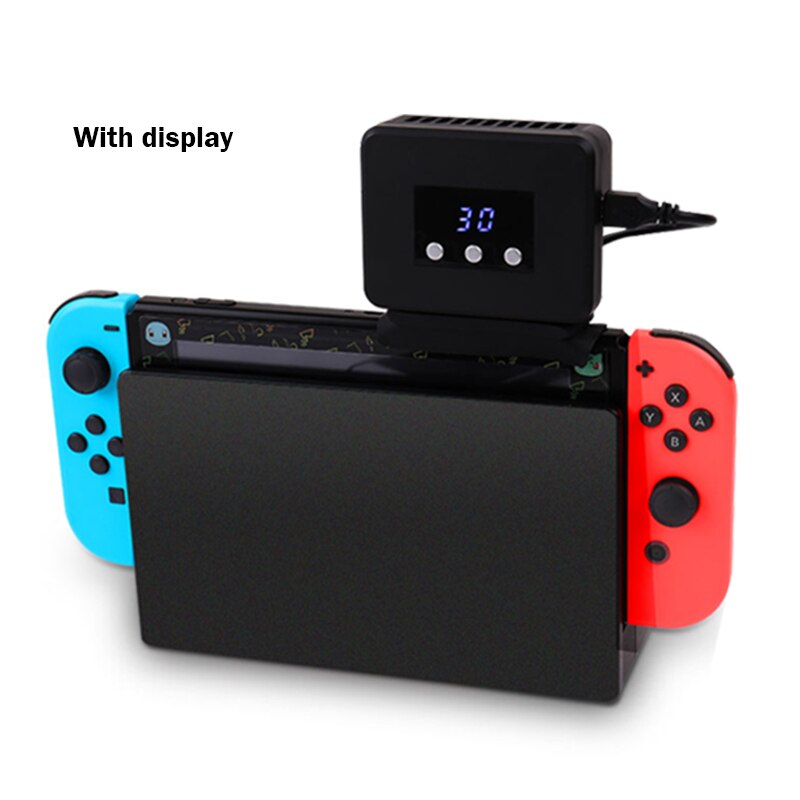 Data Frog Radiator Base With Cooling Fan For Nintendo Switch Console Cooler Heat Sink With LED Display for NS Switch Accessories: Default Title