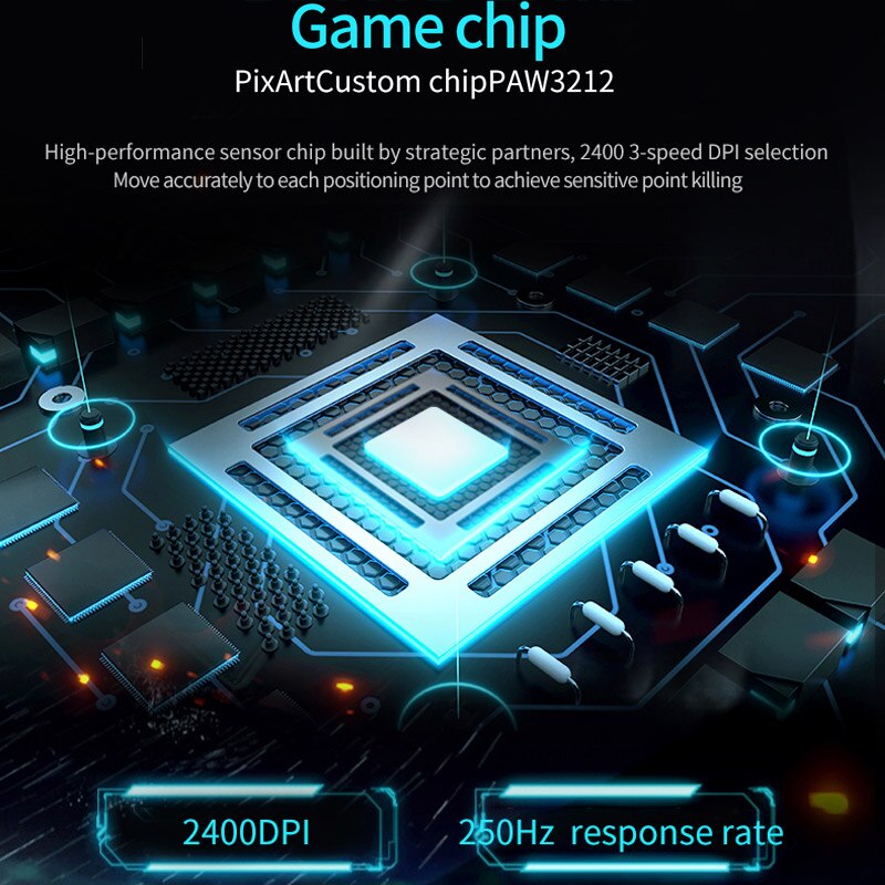 Wireless Gaming Mouse Bluetooth 5.0+2.4G Mouse Gamer Rechargeable 2400DPI Optical Ergonomic Computer Mouse Wireless For Laptop