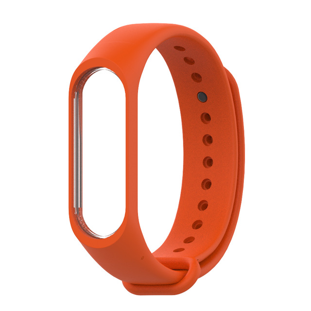 Upea värikäs ranneke rannerengas mi band 4 xiaomi mi band 3 hihna pulseira mi band 4 3 xiaomi correa mi band 4 hihna: Oranssi