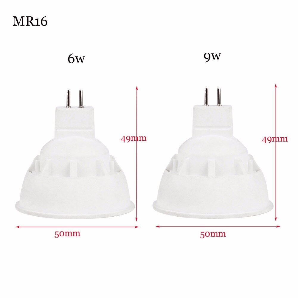 Super Helle Dimmbare Led-strahler GU10 MR16 6 Watt 9 Watt COB Leds lampen Lampada CREE Lampe Beleuchtung AC 80-260 V Kühle Warme Weiße Lichter
