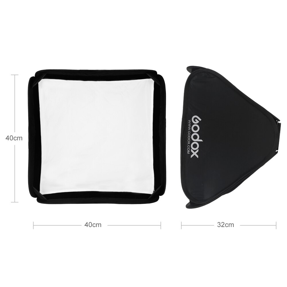 Godox – boîte souple pliable, 40x40cm, pour Flash d'appareil photo de type S (boîte souple uniquement 40x40cm)