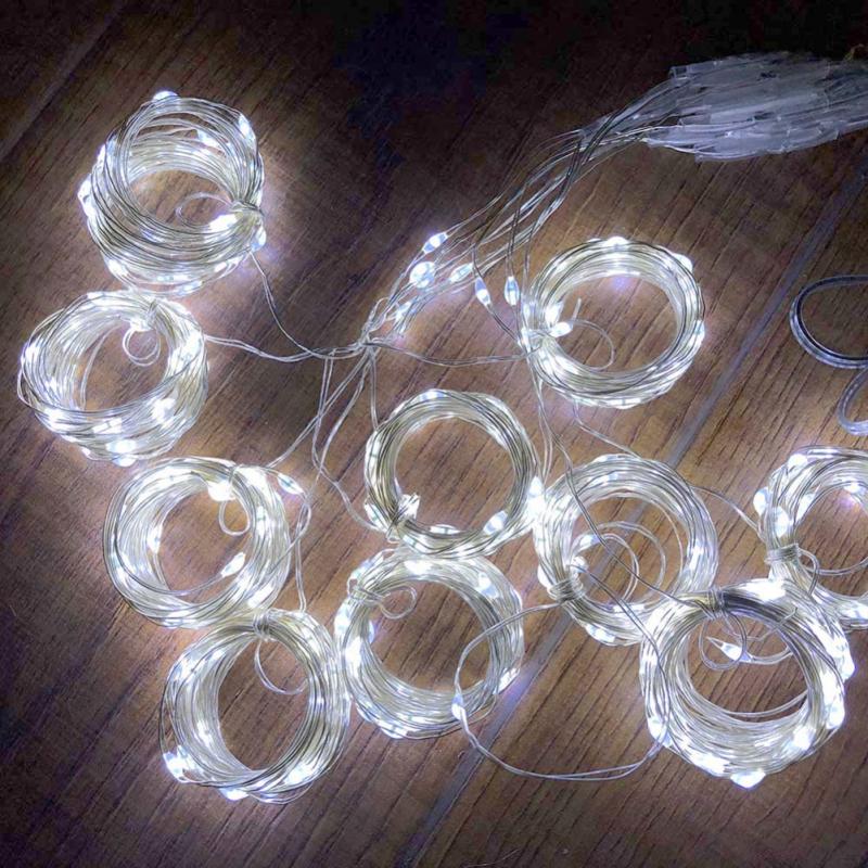 3x3/3x2/3x1m Led mariage fée chaîne lumière nouvel an lumière 200 Led fée guirlande lumineuse pour Garden Party maison rideau décoration: 1x3m white