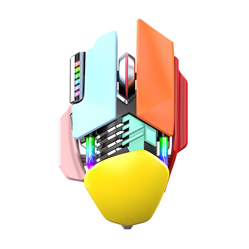 M7 RGB USB 2.4G Wireless Gaming Mouse 3200 DPI 7-button programmable Ergonomic gaming mouse for PC players: WHITE