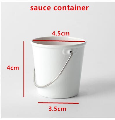 Metallhink pommes frites hållare sås fat isbit behållare kylare fat ktv klubb bar verktyg bröllopsfest tillbehör: E