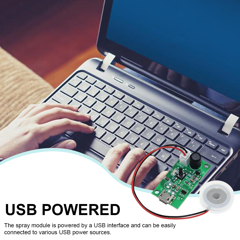 USB Mini Luftbefeuchter DIY Bausätze DC 5V Fogger Zerstäubung Film Zerstäuber Blatt Mini Oszillierende Zerstäubung Keramik Luftbefeuchter Modul