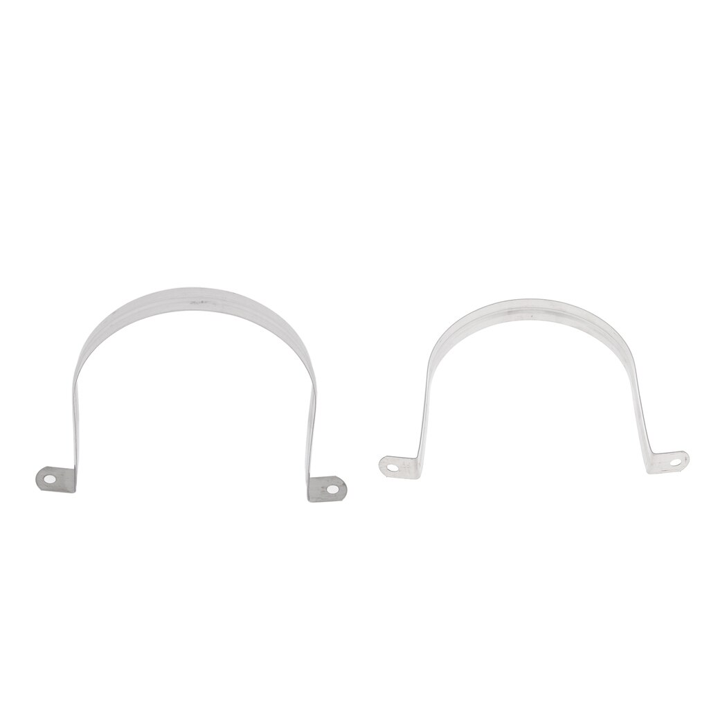 2x Stainless Steel Pipe Saddle Clamp Fixing - HEAVY DUTY 120mm/4.72inch