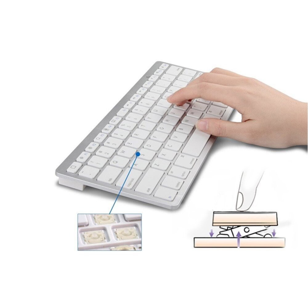 German Bluetooth Keyboard Portable Bluetooth Wireless Keyboard For iPad for tablet PC Computer Germany Layout