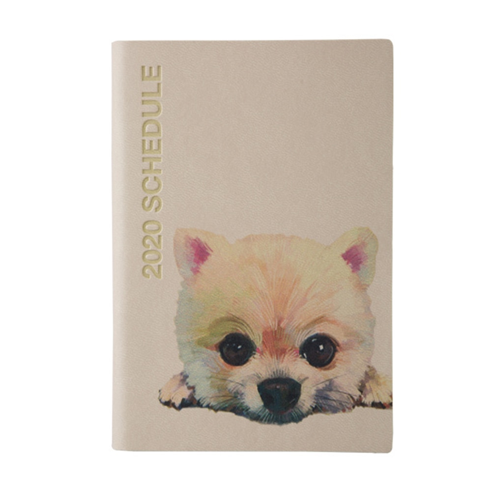 Calendar Weekly Planner A6 Diary Notebook School Stationery Agenda Journal Notesbook Cute Cat Panda Dog