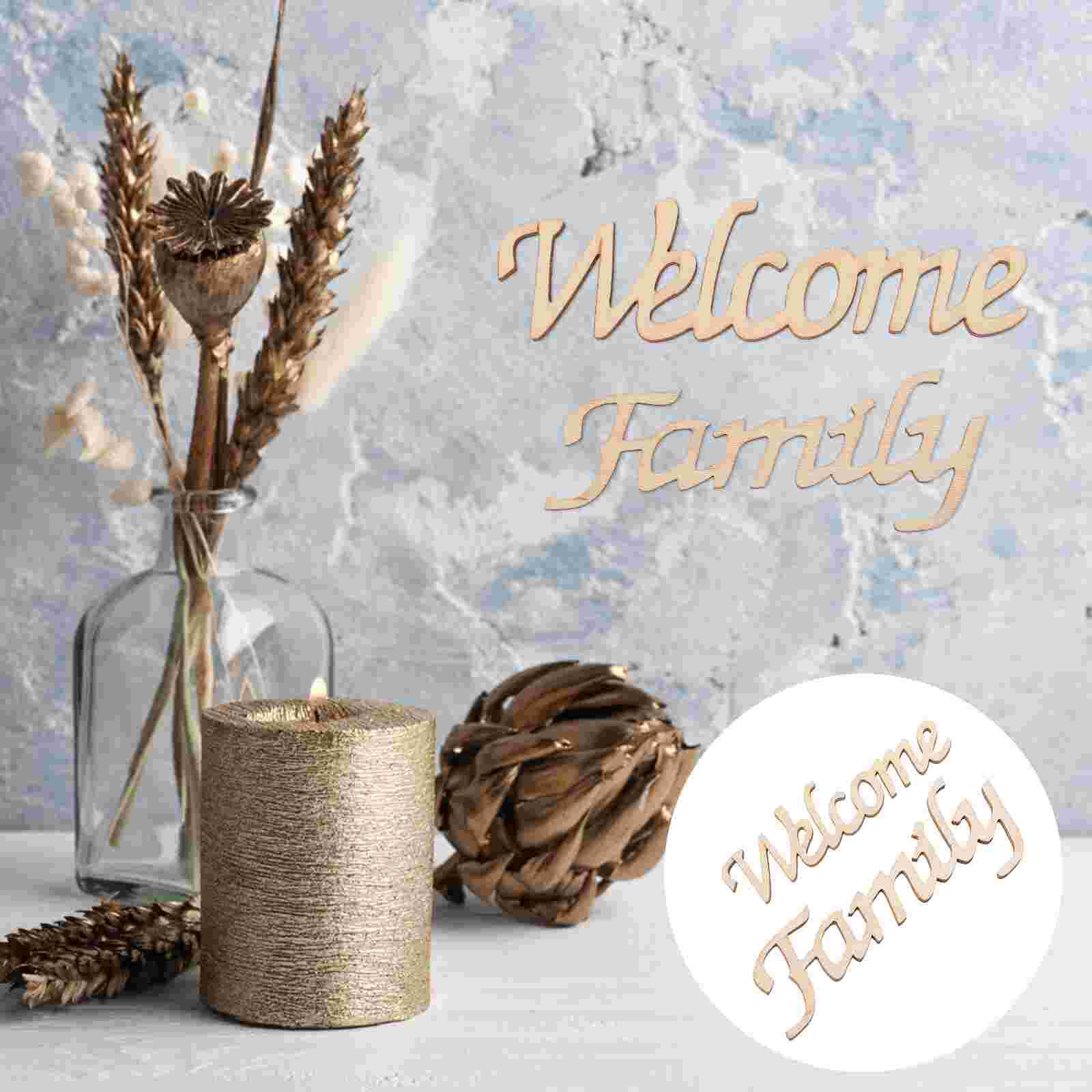 2Pcs Decorative Letter Decors Multi-function Letter Ornaments Hanging Wall Signs Home Accessory: 11x3cm