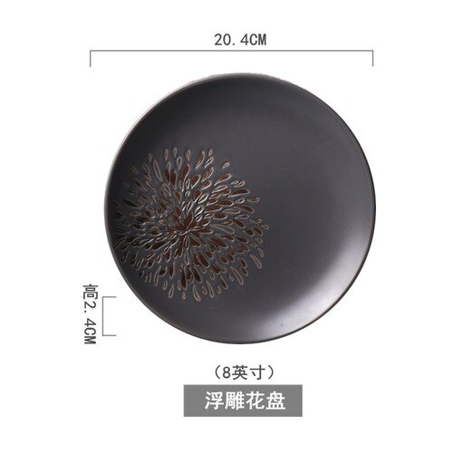 Dinner Plates Full Set Ceramic Dinnerware Nordic Art Dinner Plates Christmas Conjunto De Pratos Tableware AB50PZ: style7