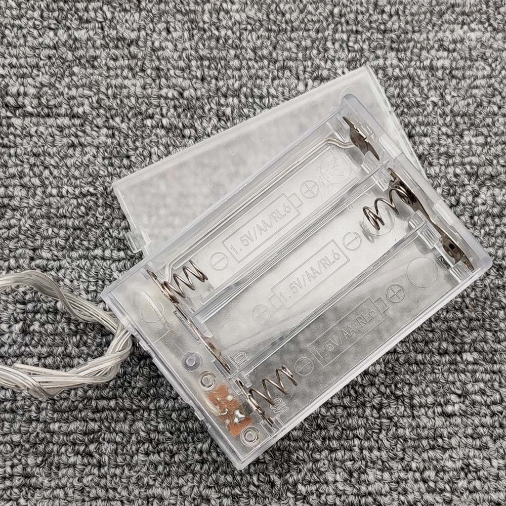 2AA 3AA Battery Holder Battery Storage Case With Switch AA Battery Box Case With Switch Transparent