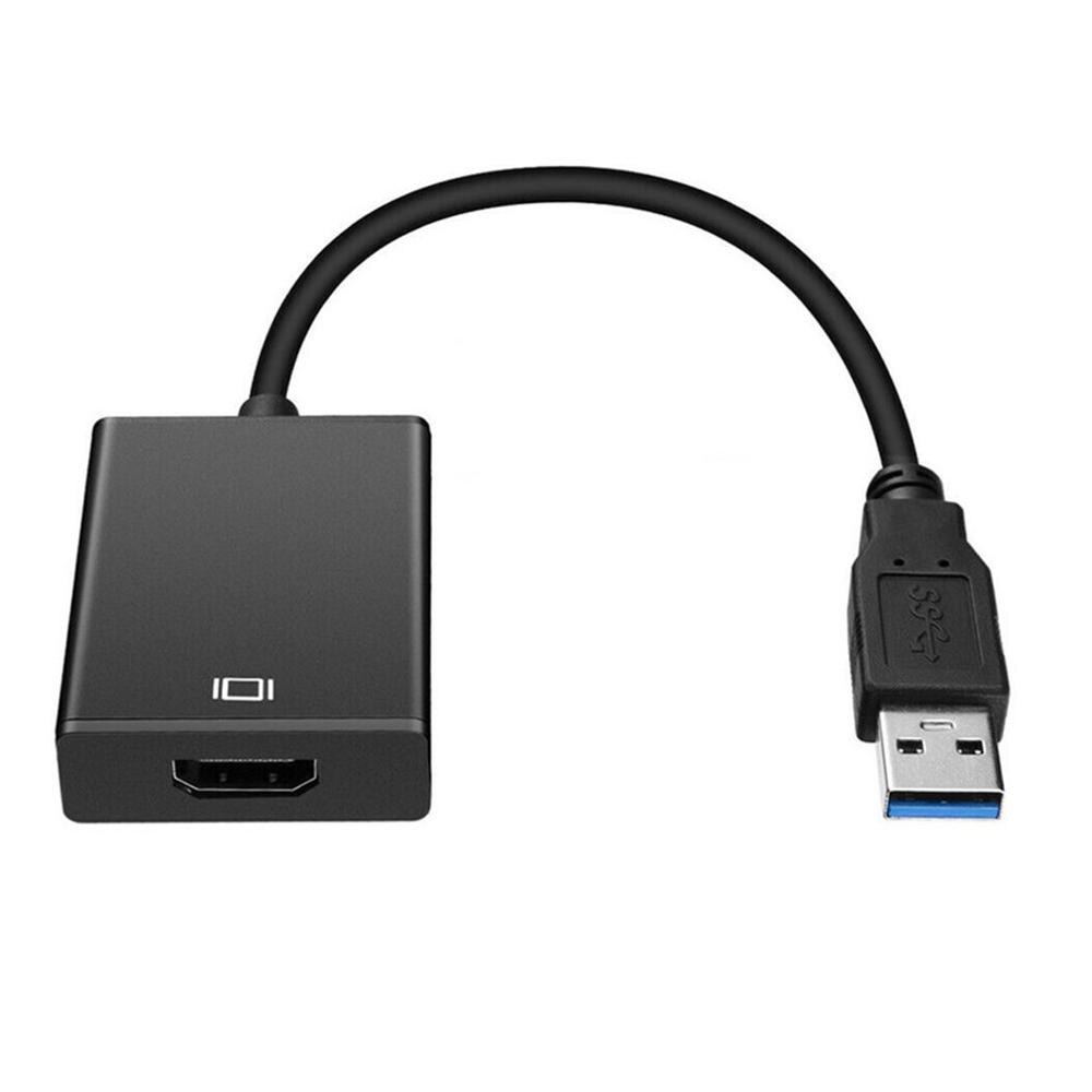 USB 3.0 to HDMI Female Audio Video Adapter Converter Cable for Windows 7/8/10