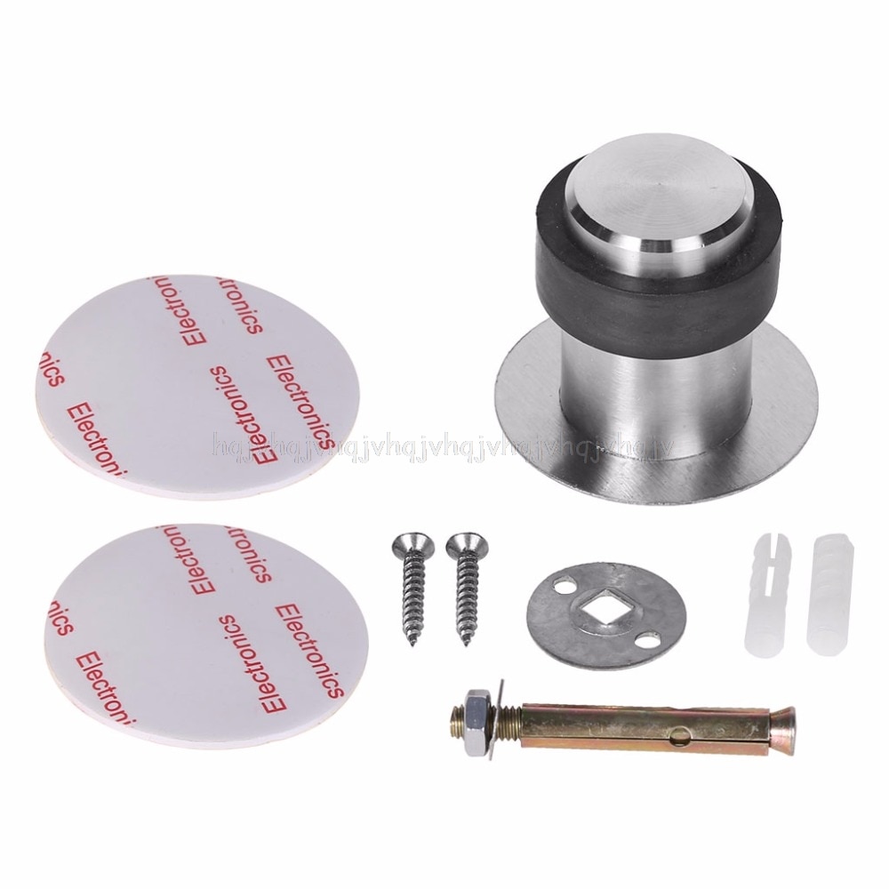 Deurstoppers anti-botsing roestvrij staal rubber stopper rond vloer gemonteerd  au11