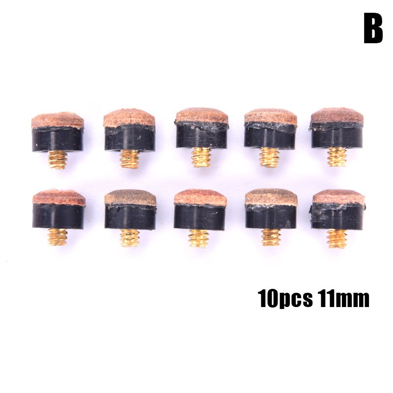 10 Pcs Spitze Professionelle Premium Schraube-auf Tipps Zubehör Hinweise Tipps Ersatz Billard Lieferungen für Indoor-Spieler: 10pcs 11mm